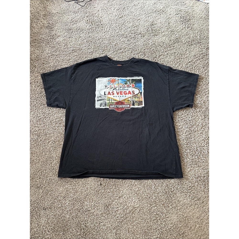 Harley Davidson HD T Shirt Tee Men's 2 XL XXL Las Vegas‎ 2016 Double Sided